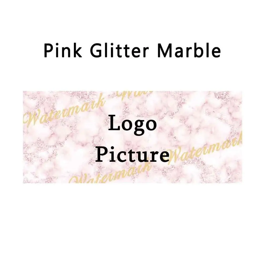 Pink Glitter 100 шт бумажные карты с мраморным фоном для раздвижных ящиков, добавить логотип или название бизнеса на белом мраморе, розовое золото, блестящий мрамор - Цвет: Pink Glitter