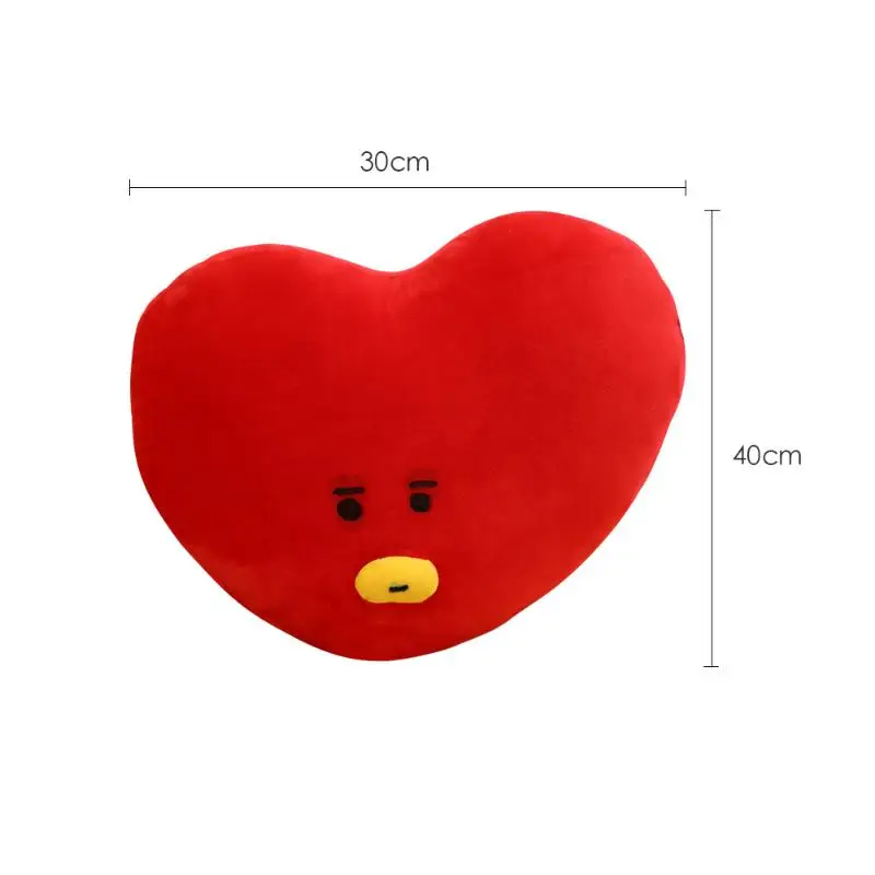 Heart Shape Decorative Throw Pillow Environmentally Friendly and Comfortable Sofa Waist Cushion PP Cotton Soft Doll Gift