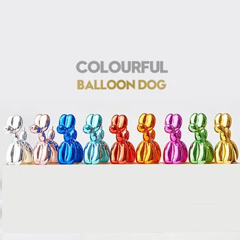 

Modern balloon dogs sculptures household adornment art Resin Craft Sculpture Art for Statue Home Decoration