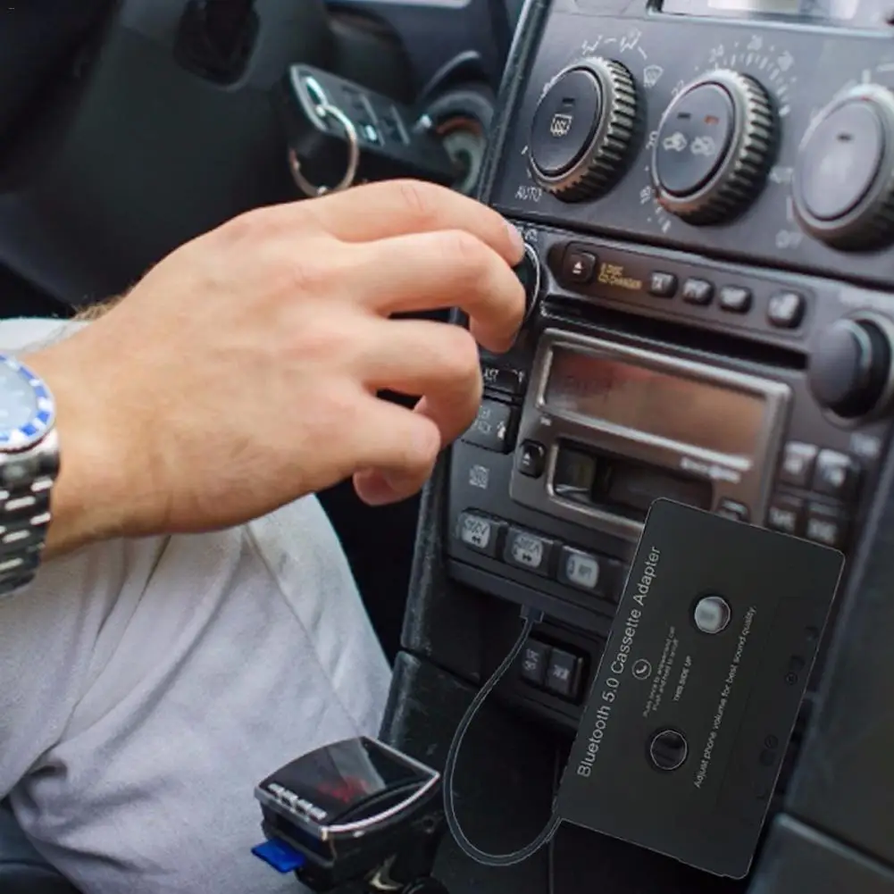 Универсальный автомобильный Bluetooth аудио кассеты к Aux адаптер для смартфонов Кассетный адаптер для автомобиля Встроенный аккумулятор