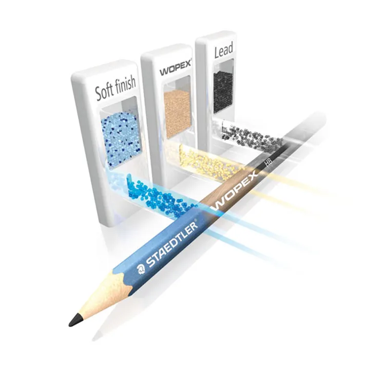 12 шт. немецкий STAEDTLER WOPEX материал 180/182 HB/2 H/2B Рисование эскиза для начинающих карандаш цветной корпус ручки