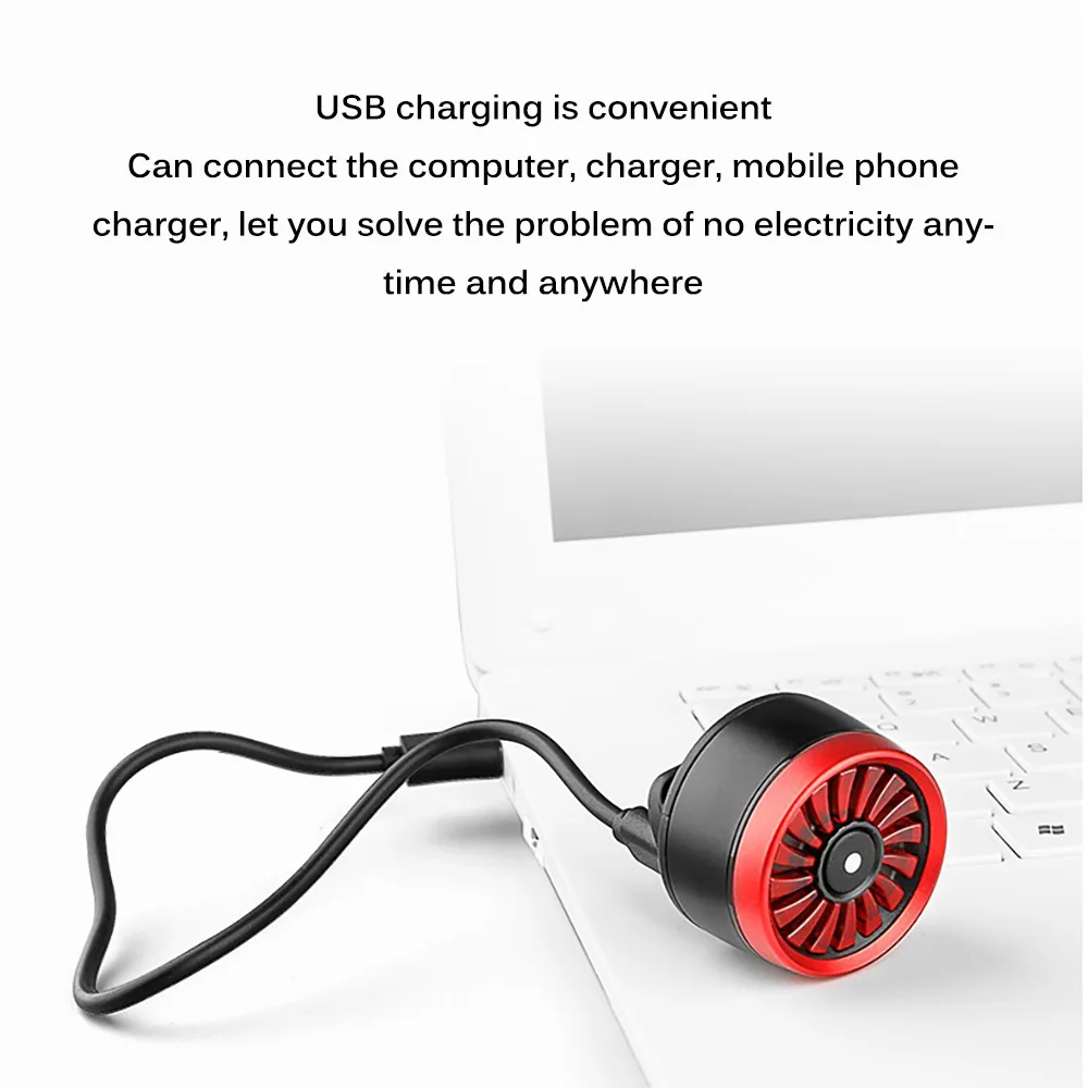 Велосипедный задний USB Перезаряжаемый Водопроницаемый светодиодный светильник лампа безопасности Предупреждение стробоскоп свет умный тормоз с 5 режимами света