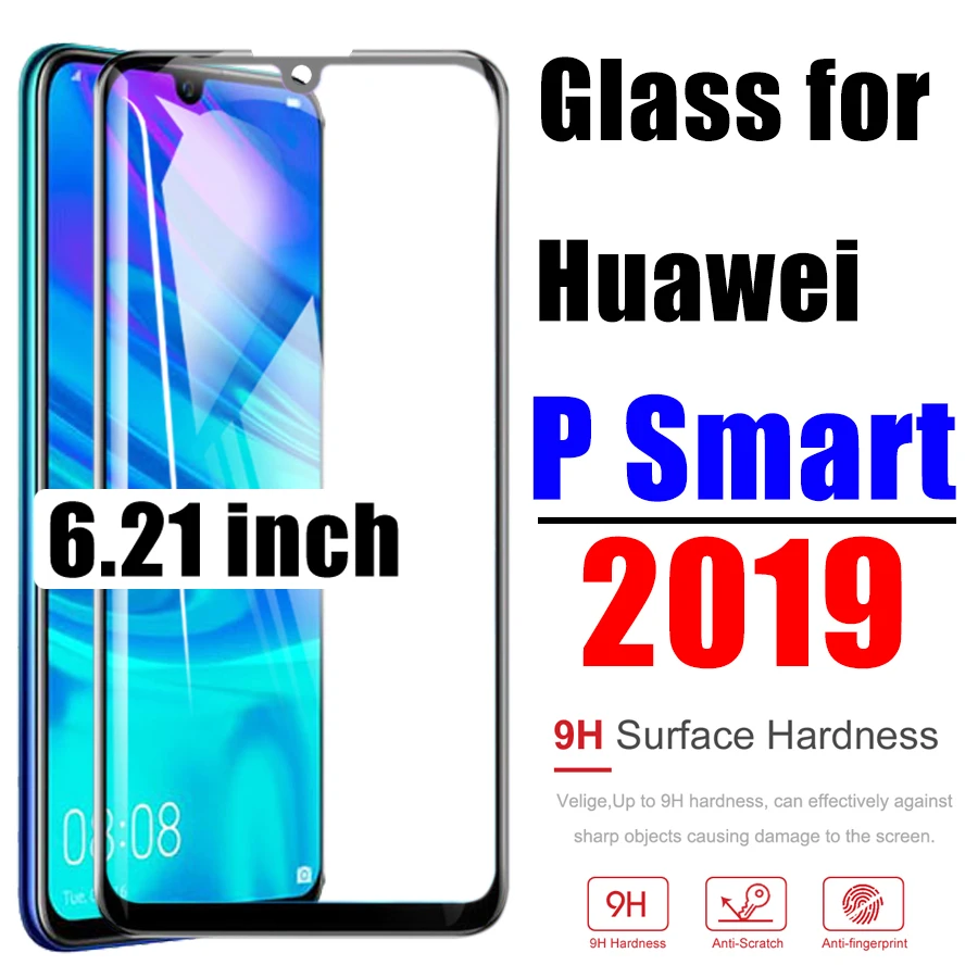 Защитное стекло на huawei p smart Закаленное стекло пленка huawei i huavei tremp hauwei huwei huway psmart защита экрана