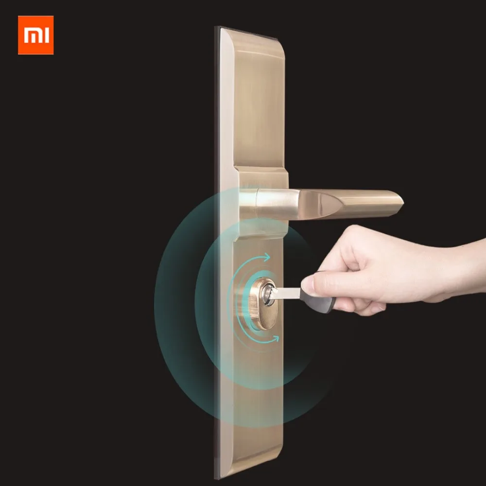 

Xiaomi mi aqara jia Original Smart Home Security Door Lock Anti-theft Door Core Lock Key Work with mi smart home APP
