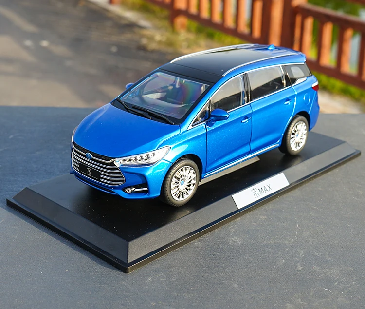 1/18 BYD реселлер версия модель автомобиля Song MAX новая энергия MPV коммерческий автомобиль литье под давлением модель автомобиля с небольшим подарком
