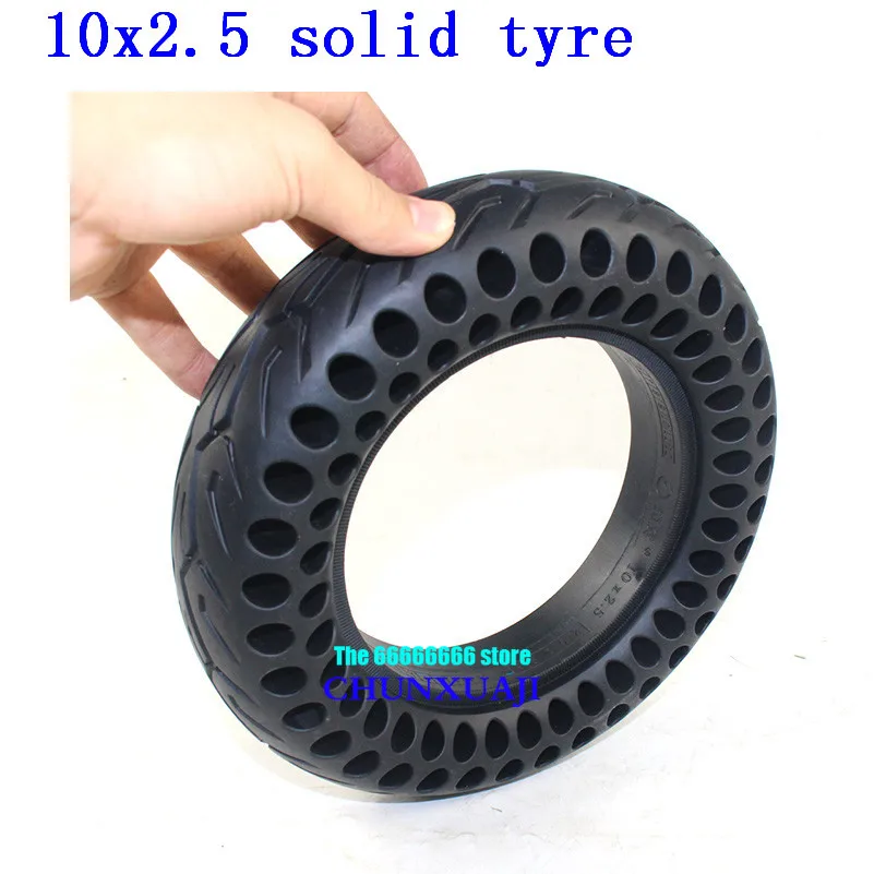 

Scooter Tire Vacuum Solid Tyre 10x2.5 for 10'' Electric Skateboard Hoverboard Avoid Non-Pneumatic Anti-puncture 10x2.50 10x2.25