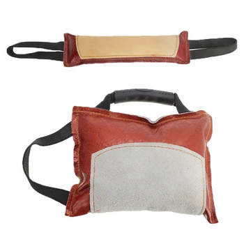 

Dog Training Bite Tug Pillow Sleeve Double-layer Cowhide with 2 Rope Handles Malinois German Shepherd Rottweiler Pet Chewing Toy