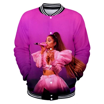 

Ariana Grande Print Baseball Jacket Men/Women Winter Fashion Casual Harajuku Soft Jacket Coat Hot SalBe