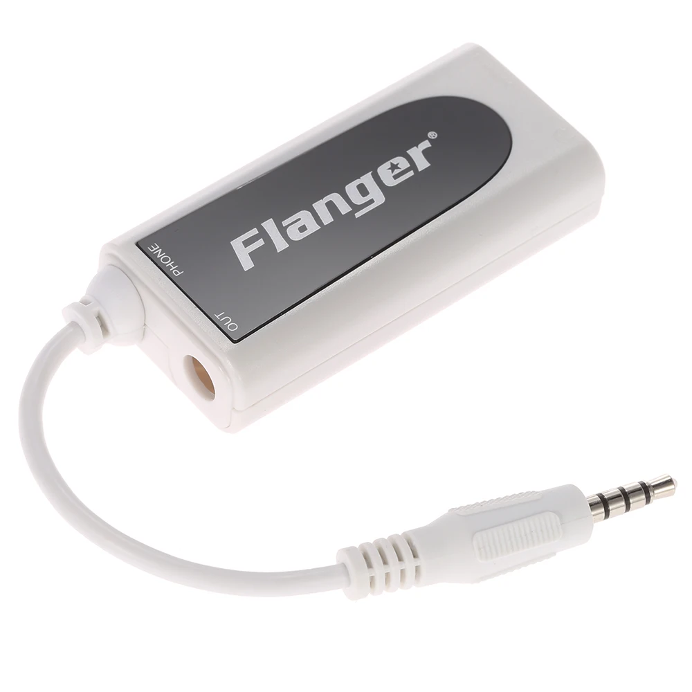 

High Quality Music Converter Adapter Small and Exquisite White Guitar Bass for Android Apple iPhone iPad iPod Touch