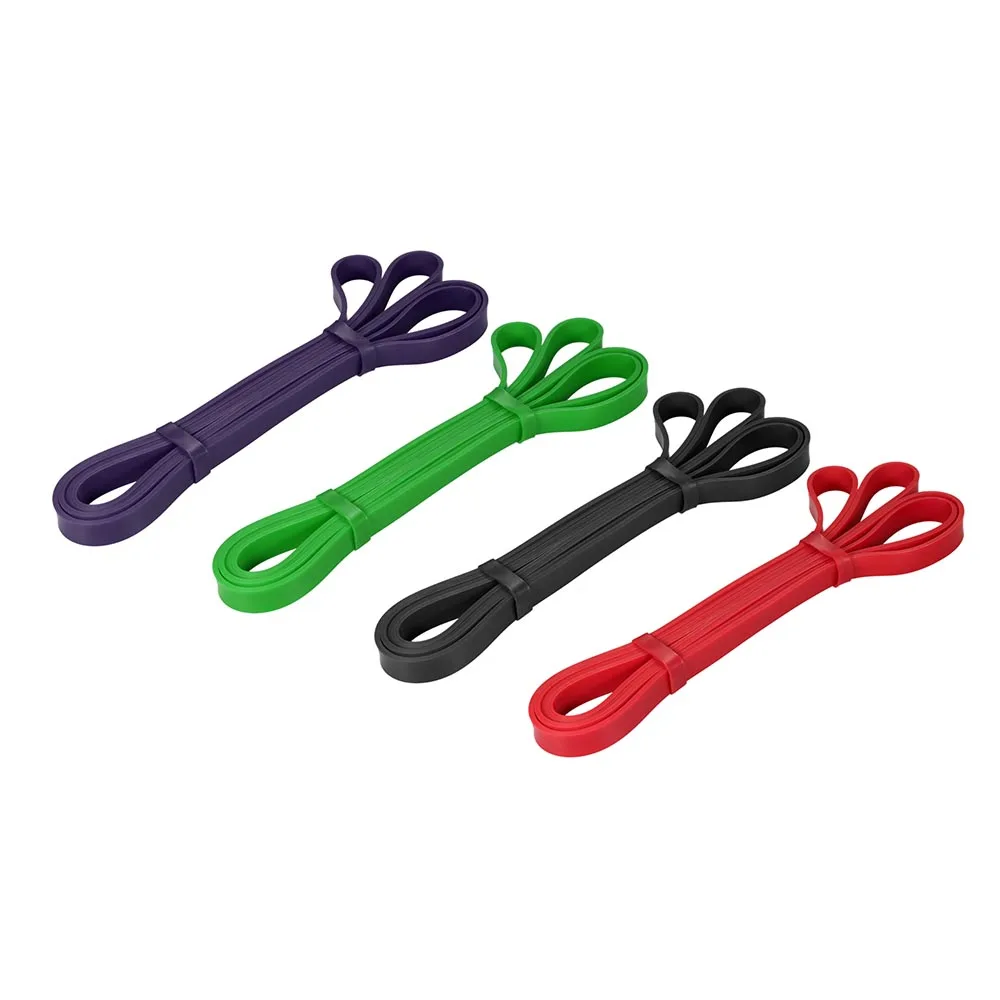 4pcs Петля, подтягивающая Вспомогательная лента, эластичная лента, пауэрлифтинг, бодибилдинг, Йога, упражнения, фитнес, вспомогательная подвижная лента - Цвет: 4pcs