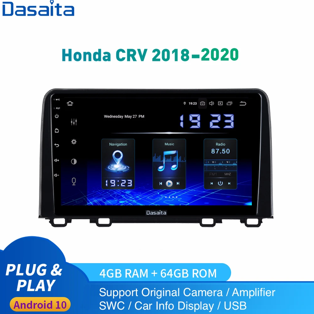 Android 10.0 Car Radio GPS For Honda CR V Multimedia 2018 2019 