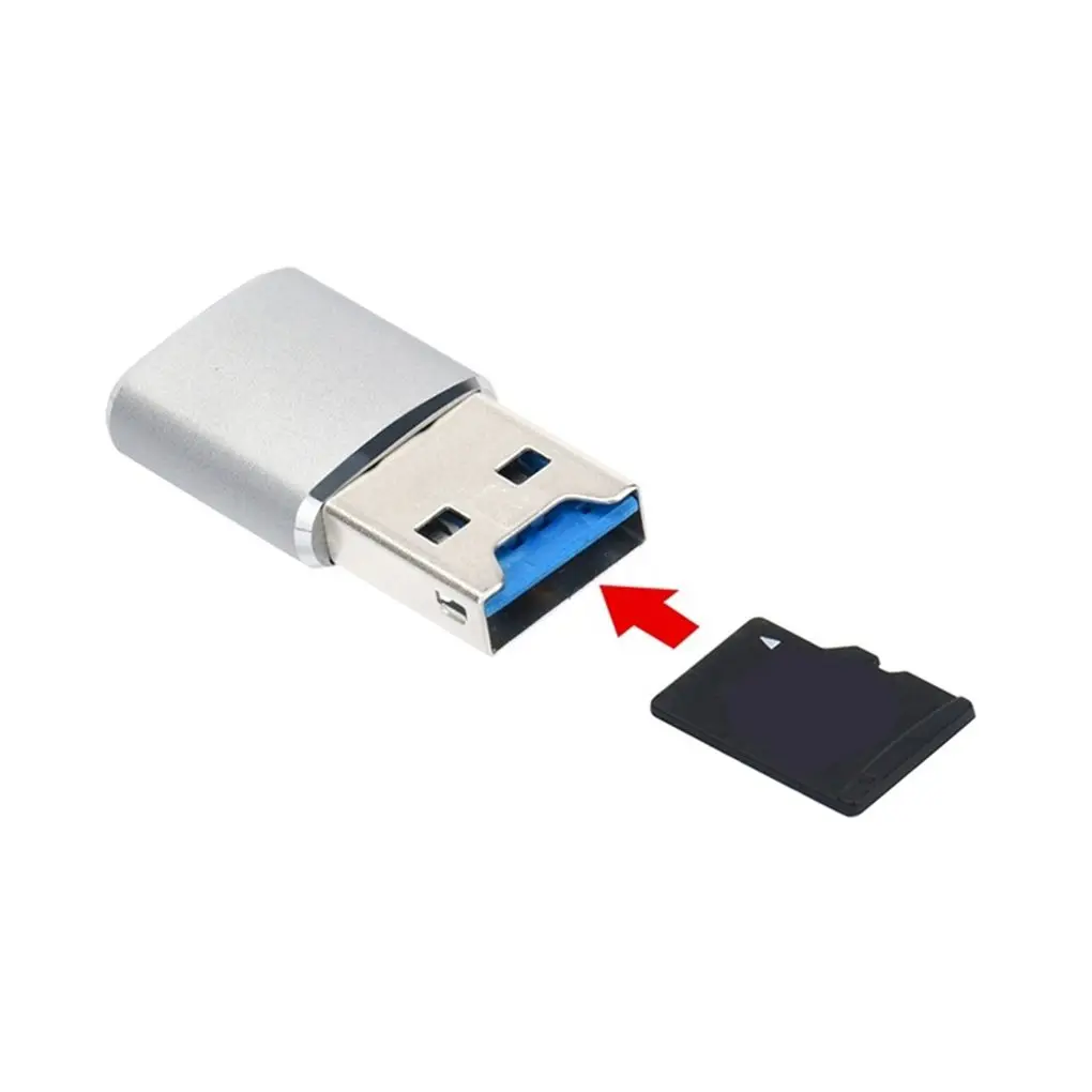 Высокая скорость USB 3,0 Интерфейс Micro SD TF T-flash карта памяти для устройства чтения sd-карт легкий Портативный карта памяти Mini Card Reader