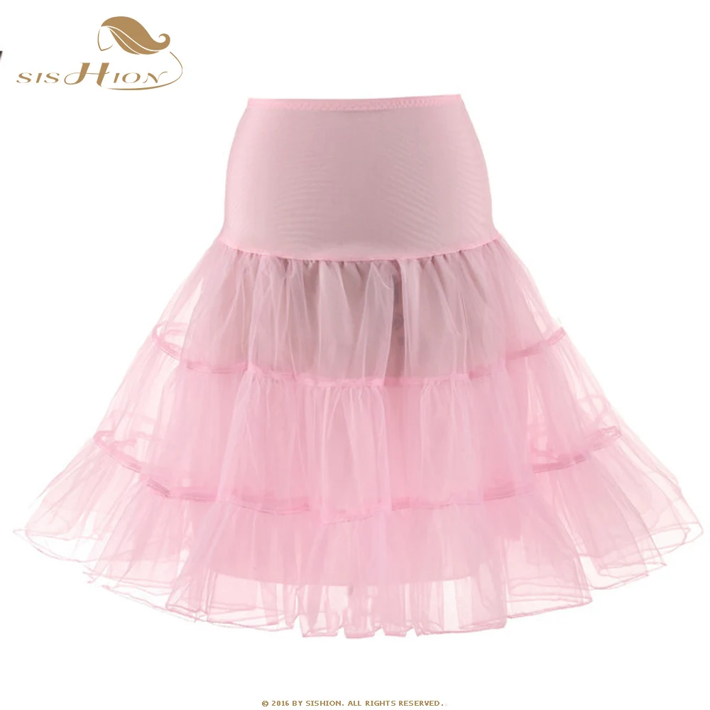 SISHION, фатиновые юбки, женская модная плиссированная юбка-пачка с высокой талией, Ретро стиль, Нижняя юбка, Женская юбка QY0704 - Цвет: QY0704-01