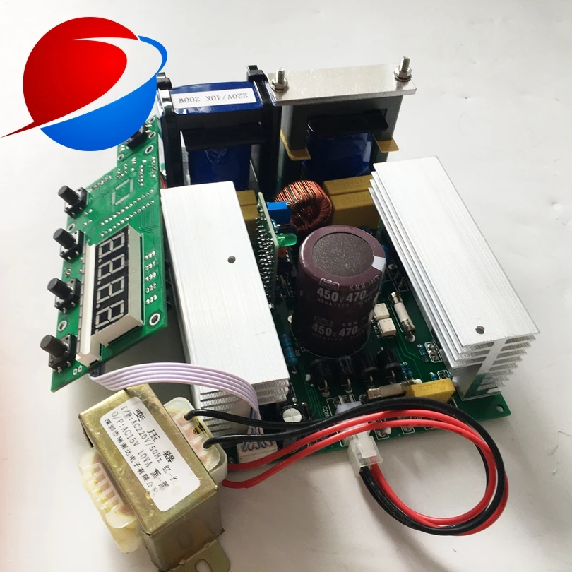 UCE 200W Frequency Tracking Ultrasonic PCB Generator With Display Board For Cleaning machinery accessories