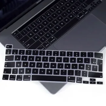 

For MacBook New Pro 16 Inch 2019 With Touch Bar and Touch ID A2141 Color Silicone French Keyboard Cover Skin EU Version