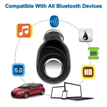 

Mini Bluetooth headset HiFi sound quality multi-function button waterproof and noise reduction