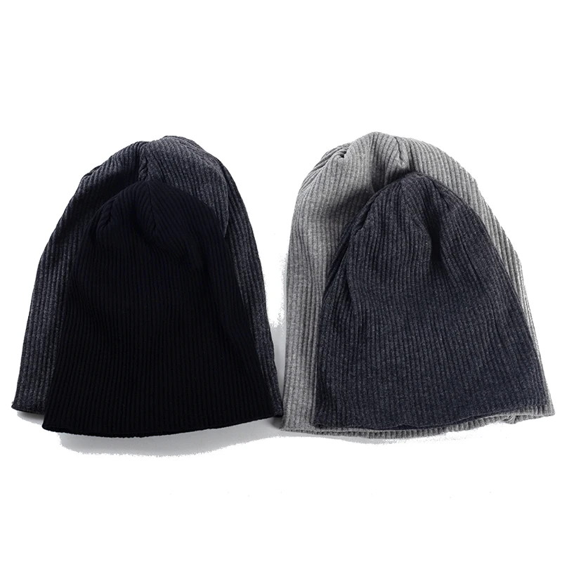 Geebro Adult Cotton Ribbed Knitted Hat 