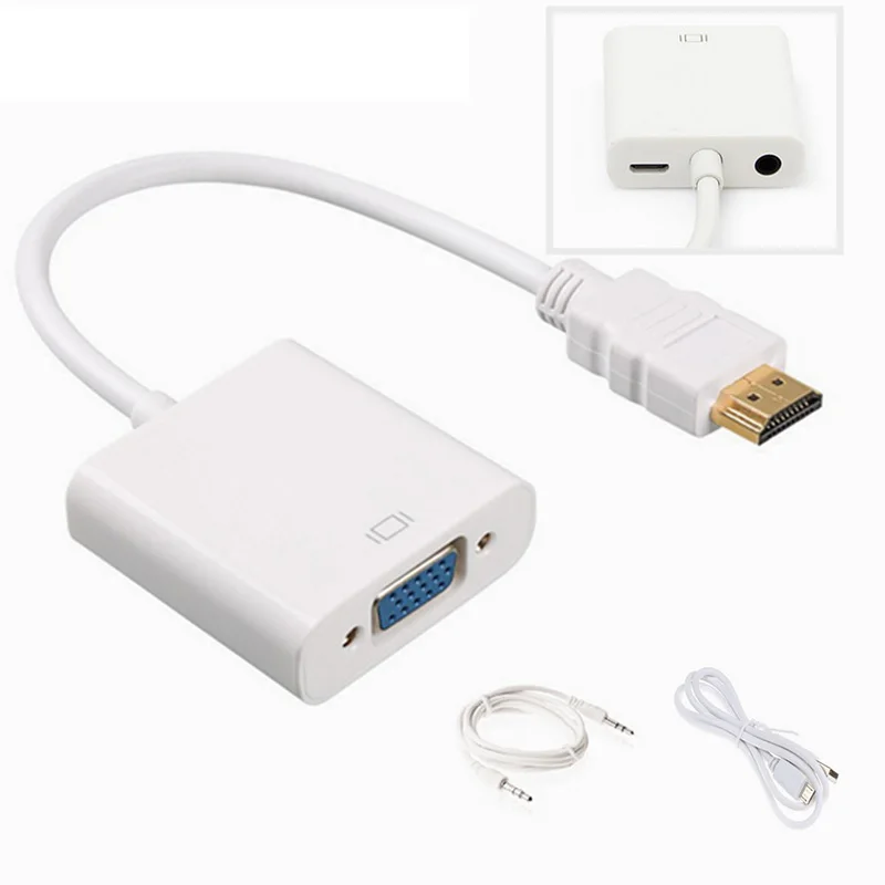 Raspberry Pi HDMI в VGA конвертер с аудио/портом питания для ТВ ноутбук макетная