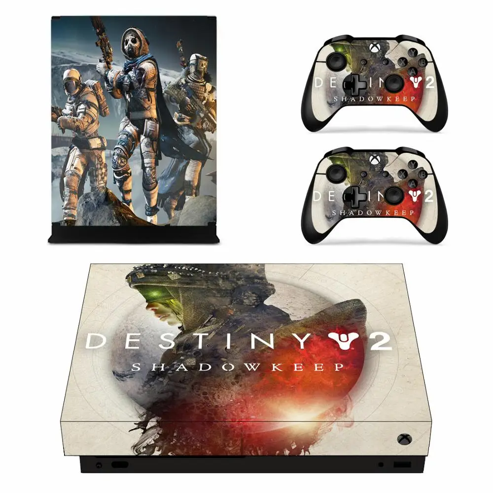 Destiny 2 Shadowkeep Стикеры s для Xbox One X из винила и кожи Стикеры наклейки домашнего декора для Xbox one X Xbox Slim консоли пульты дистанционного управления скины - Цвет: YSX1X2447