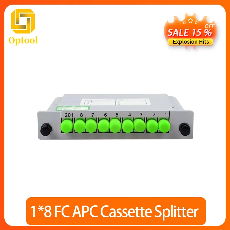 1X8 Fc/Apc Splitter A Fibra Ottica Ftth Plc Ottico Splitter Cassetta Scatola Tipo Di Inserimento Ftth Plc Splitter Ottico Spedizione Gratuita