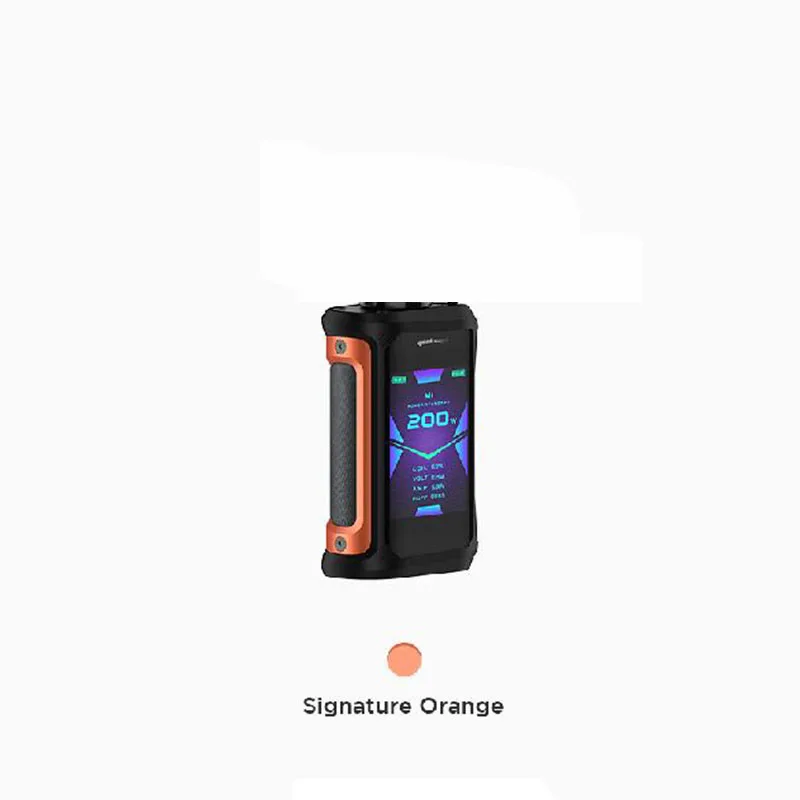 signature orange Geekvape Aegis X mod 200 Вт 2,0 как чипсет водонепроницаемый электронные сигареты MOD Vape электронная сигарета подходит Cerberus Танк против ageis соло испаритель - Цвет: signature orange