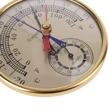 

5\" Min Max Thermometer Hygrometer Wall Mount Hanging Analog Temperature Humidity 77UD