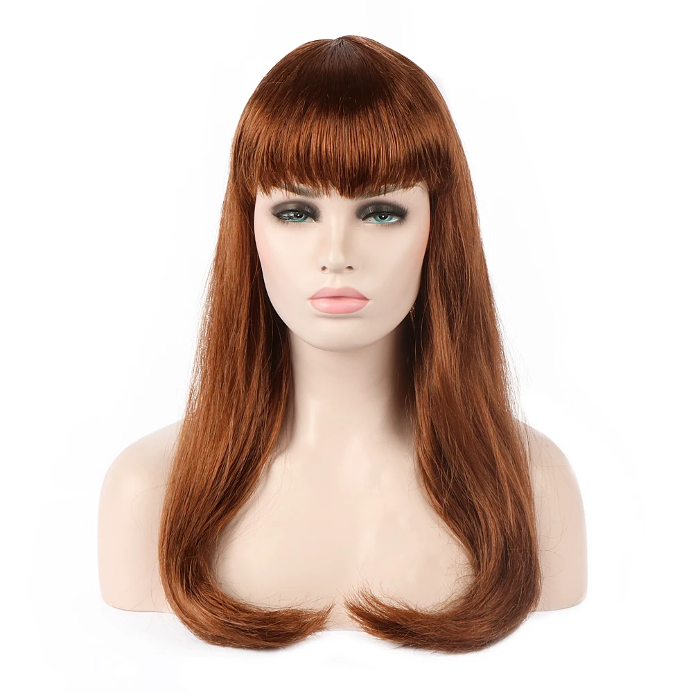 Бесплатная красота 22 ''длинный прямой Боб синтетические волосы Розовый Черный