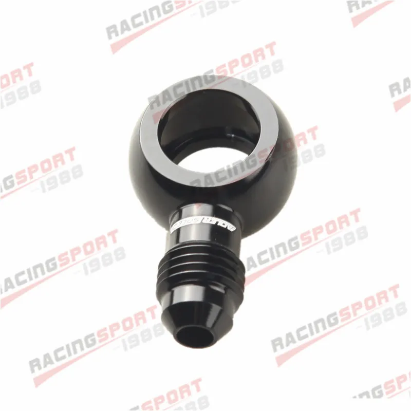 Alumínio banjo adaptador parafuso an4 an-4 4an a 12.5mm freio encaixe preto-0