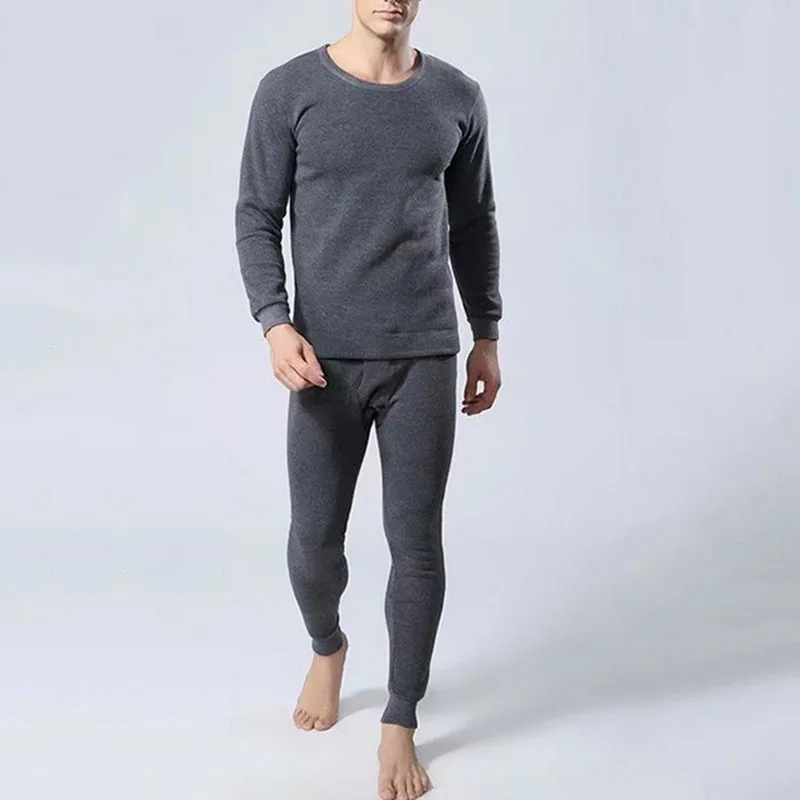 silk long johns New Hot Winter Mens Warm Thermal Underwear for men Long Johns Thermo Underwear Sets Thick Plus Velet Long Johns Man Suits wool long underwear