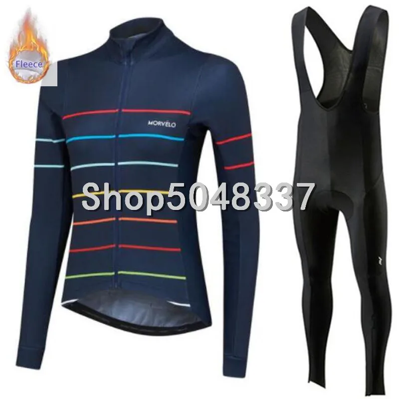 Новинка, мужские термобелье morvelo, флисовая зимняя одежда для велоспорта, Джерси, комбинезон, колготки, комплекты, спортивные велосипедные комплекты, одежда для велоспорта