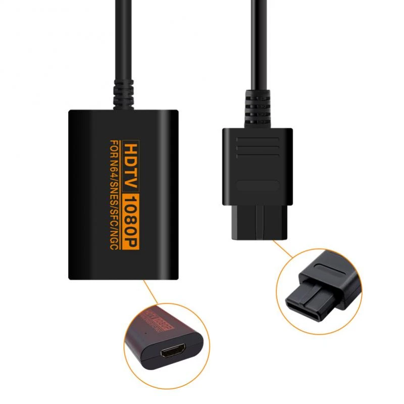 Hdmi Compatible Line Doubler Adapter Converter For Nin Tendo 64 N64 Snes Sfc Ngc S Video Composite To Hdmi Compatible Replacement Parts Accessories Aliexpress