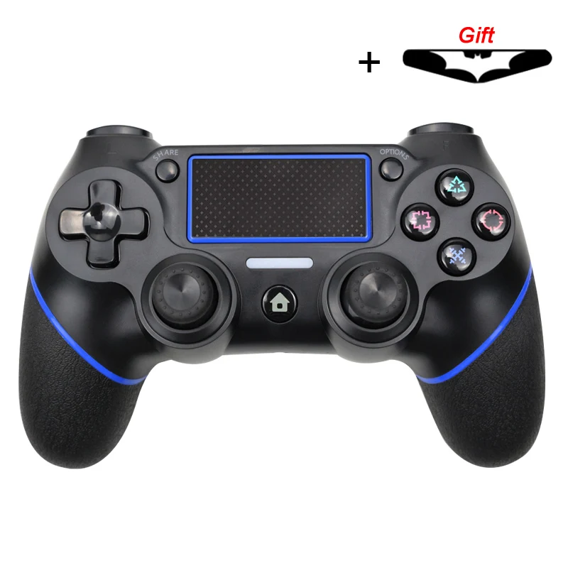 blue-black Bluetooth беспроводной геймпад контроллер для sony PS4/PS3 USB проводной джойстик контроллер для Dualshock 4 джойстика для playstation 4 - Цвет: blue-black