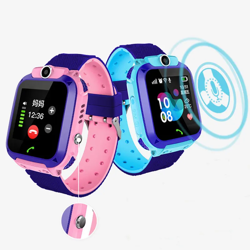 

New Q12 Smart watch for Children SOS Call Location Finder Locator Tracker Anti Lost Monitor LBS Kid Smartwatch Baby Watch+Box
