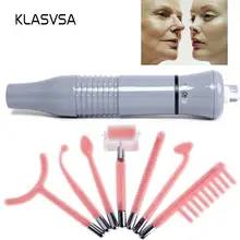KLASVSA дардонваль Высокочастотная терапия 7 жезл трубка Массажер для волос на лице стикер устройство для хромотерапии уход за кожей неоновый газ расслабляющий