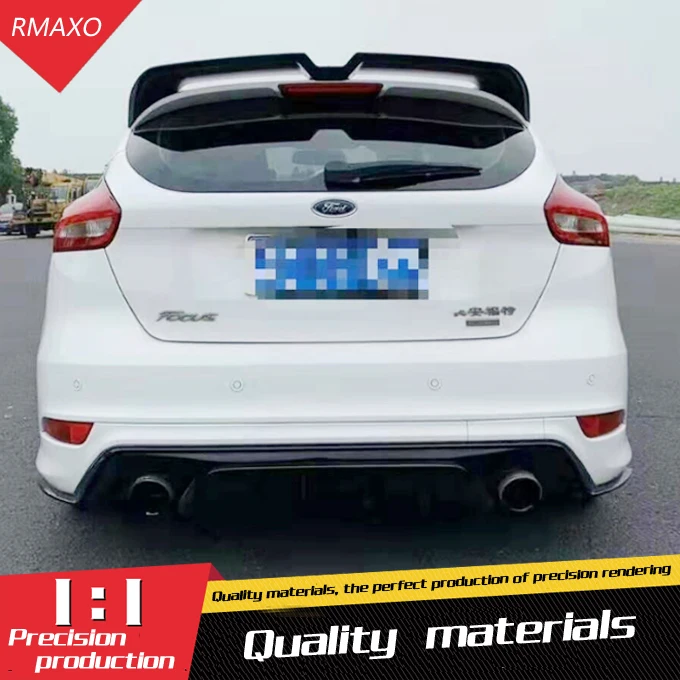 

For Fo rd Focus Spoiler 2012-2017 High Quality ABS Material Car Rear Wing Primer Color Rear Spoiler For Fo rd Focus Spoiler