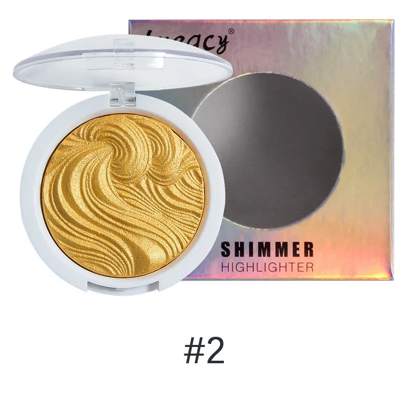 Cellacity 12 colors face highlighter bronzer Palette Makeup Glow Face Women Contour Shimmer Powder iluminador maquillaje Powder - Color: Color 2