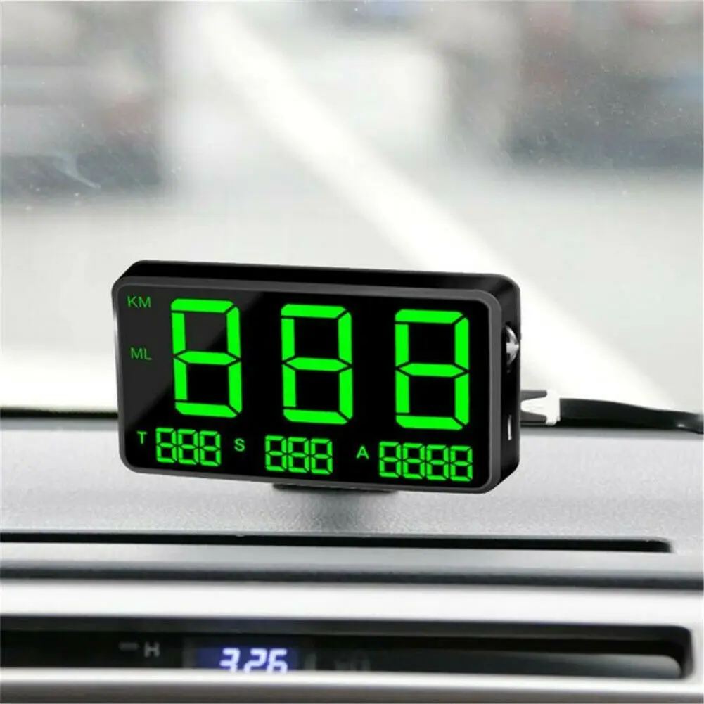 gps велометр-черный Digitaler gps-тахометр HUD MPH/км/ч