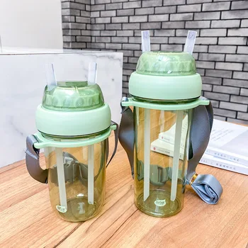 

Home Articles Personalized Gift Water Bottle Double Straw Water Bottle Baby Bottles Straws Baby Articles for Babies Reusable