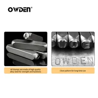 OWDEN 36 шт. 3 мм стальной набор металлических штампов, инструменты для дырокола с номером и буквами, ручной инструмент для штамповки ювелирных изделий, набор перфораторов для писем — изображение 3