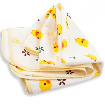 

Large 120 x 70cm infant urine pad waterproof yellow duckling urine pad mother and baby supplies