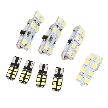 

7pcs/set LED Truck lamp Interior lights Dome&Map Reading Light&Makeup Light &Trunk Light Lamp Kit for Golf