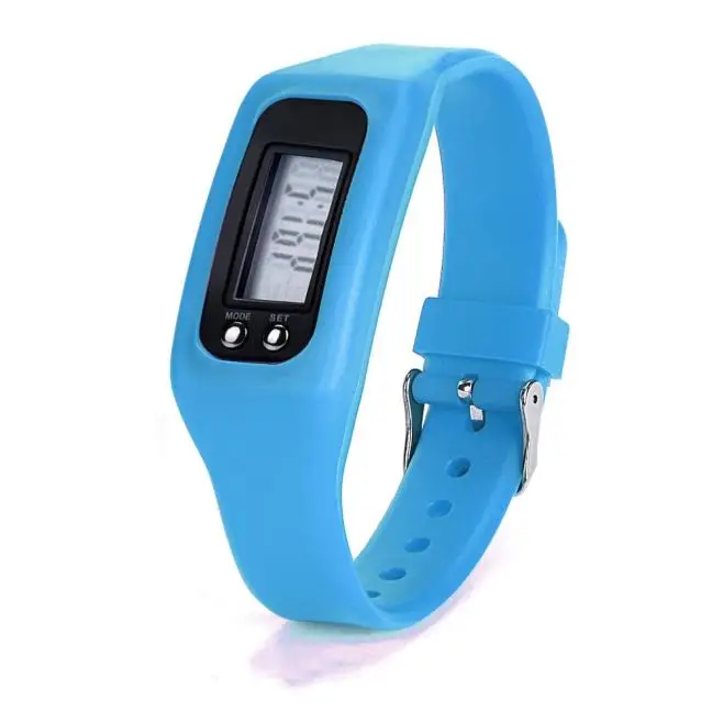 Роскошные Брендовые спортивные часы, цифровые ЖК-часы с шагомером, шаговым бегом, шаговым шагом, счетчиком калорий, часы-браслет, часы Relojes Hombre Q - Цвет: Blue