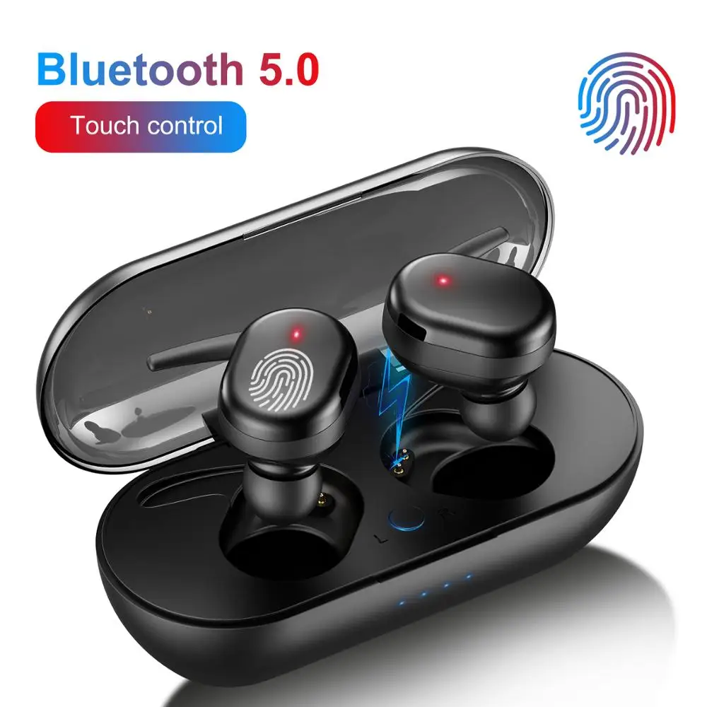2020 TWS Bluetooth 5 0 Earphone Stereo Wireless bluetooth headset Active Noise Cancellation With Mic Handsfree Earbuds