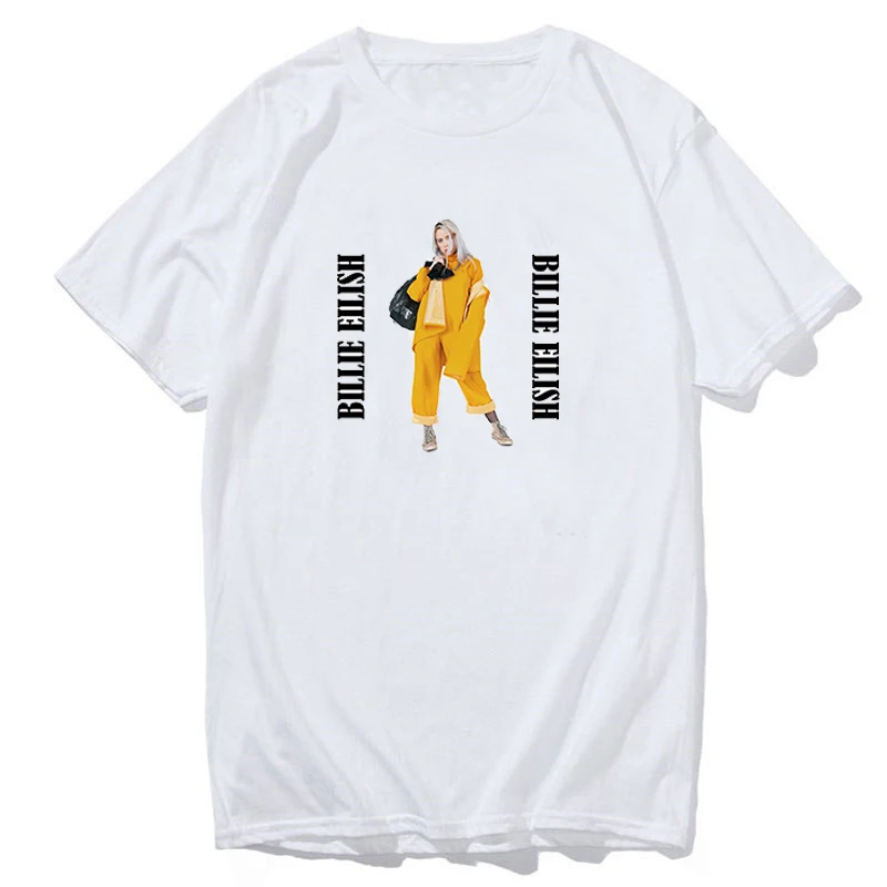 Billie Eilish футболка уличная хип-хоп футболка для хип-хопа Мужская Футболка Harajuku одежда забавная Винтажная Футболка