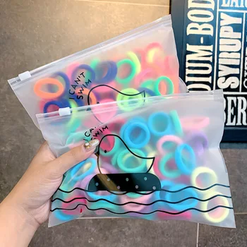 

50pcs/Pack Girls Colorful Nylon Small Elastic Hair Bands Children Ponytail Holder Rubber Bands Headband Kids Hair Accessories