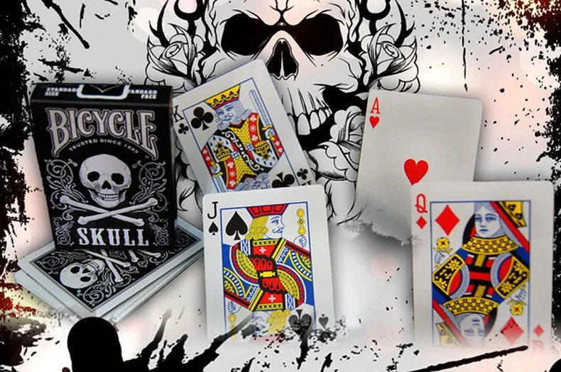Magic Makers Bicycle Black Magic Skull Deck Cards Trick 