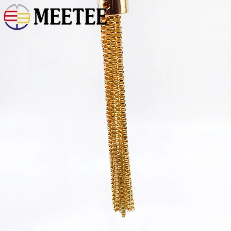 Meetee 2/5 шт, 95 мм металлическое ювелирное изделие с кисточками на ремне с пряжкой брелок цепь кисточкой фиксаторы уход за кожей лица кулон крючок DIY аппаратные средства AccessoriesTF004