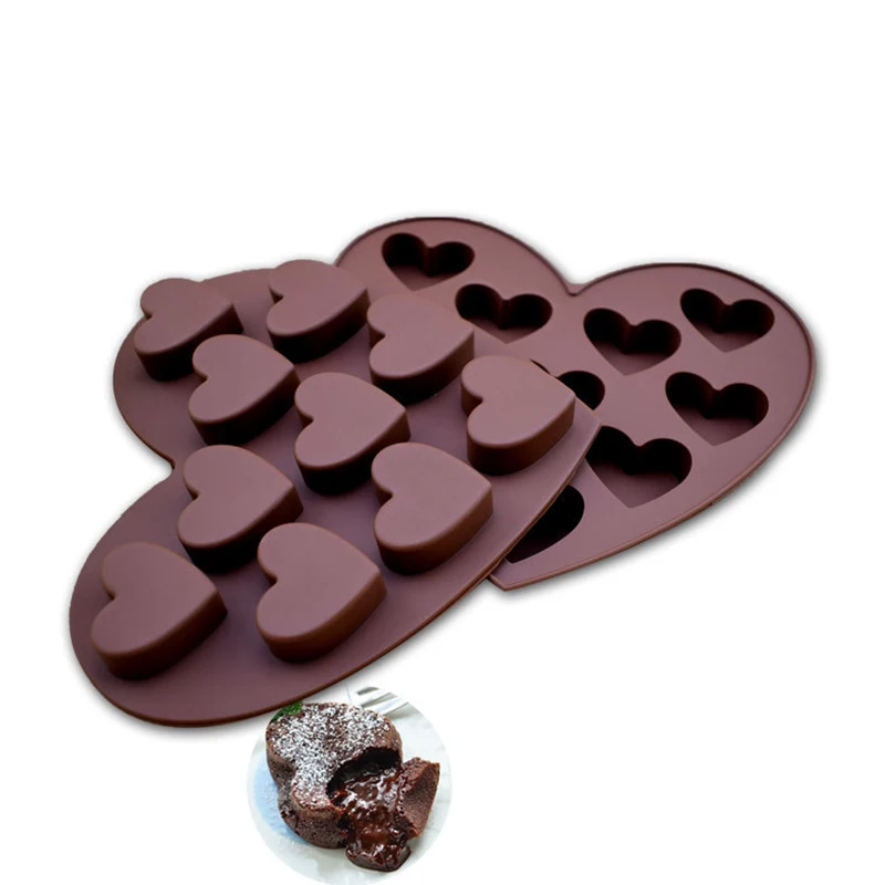 10 отверстий маленькая любовь форма для шоколада поднос льда кубик Форма ЛЮБОВЬ