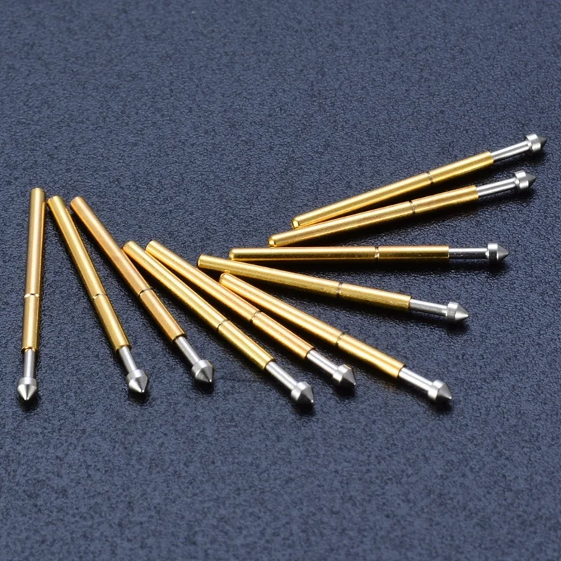 100 шт. P75 E2 пружинный тестовый зонд Pogo Pin 1 3 мм коническая головка 0 наперсток|Метчик