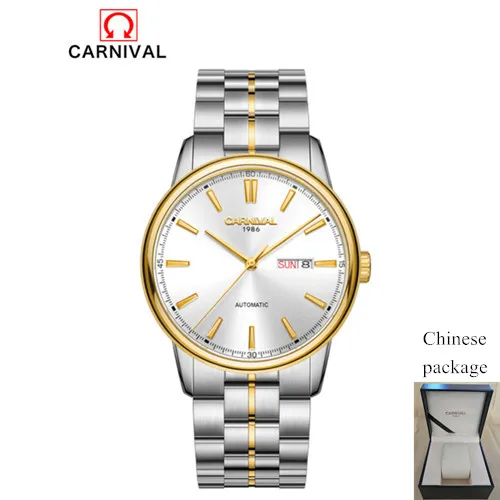 Switzerland Carnival Mechanical Watch Men MIYOTA Automatic Men Watches Luxury Brand Waterproof Clock Sapphire Montre Homme Reloj 